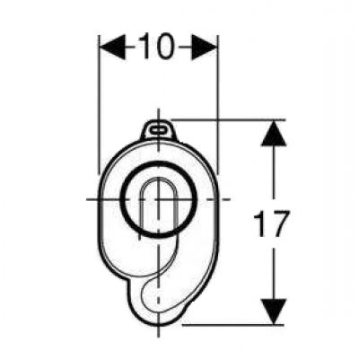 изображение Сифон для писсуара Laufen Alessi dot (Urinal siphon DN 50) 8.9418.1.000.000.1 от Магия Воды