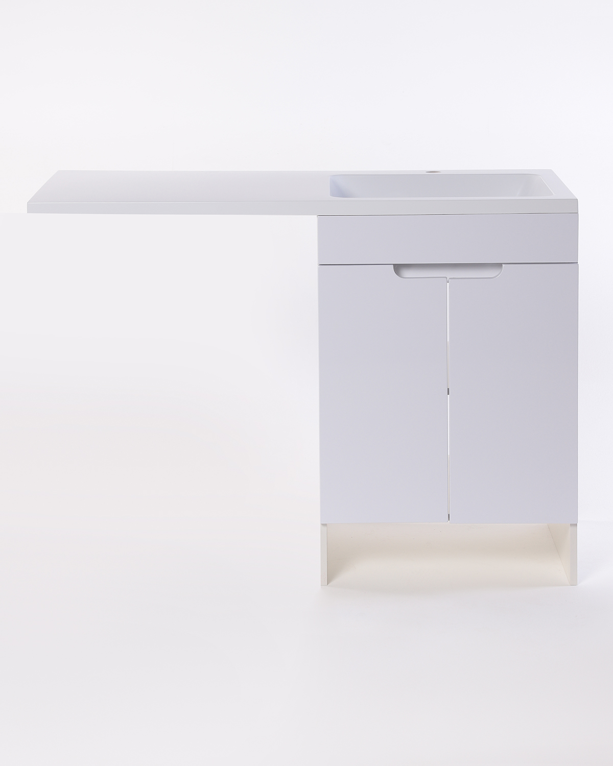 изображение Тумба напольная Orange Sistema STD-60TUW без раковины под стиральную машину белый от Магия Воды
