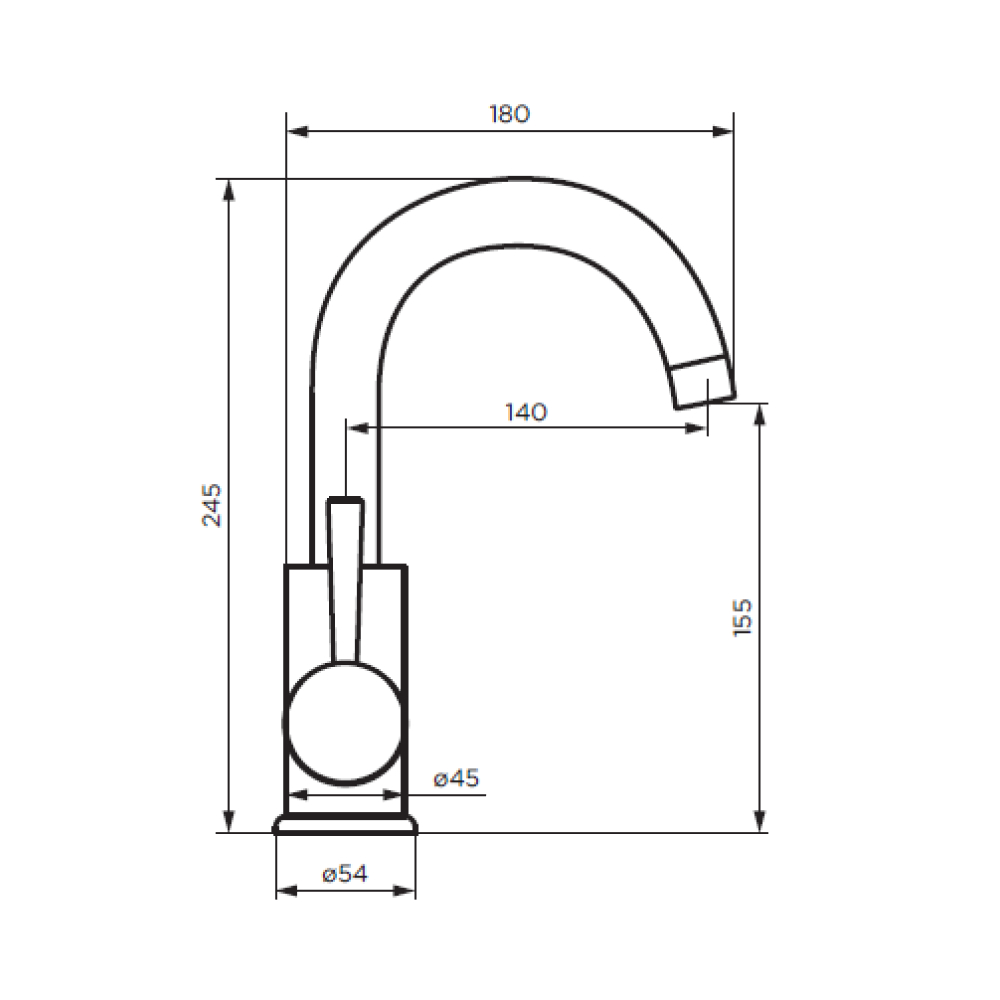 изображение Смеситель для раковины Dorff Logic SS D3002101SS от Магия Воды