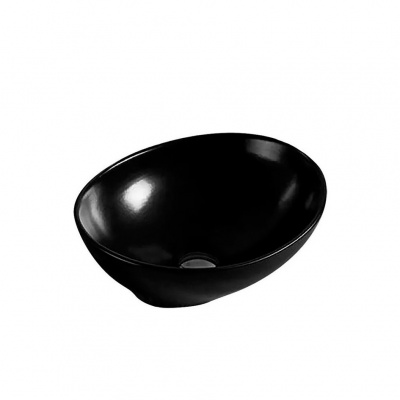 изображение Раковина накладная Melana 7138MB-805 овальная, черная 41 см от Магия Воды