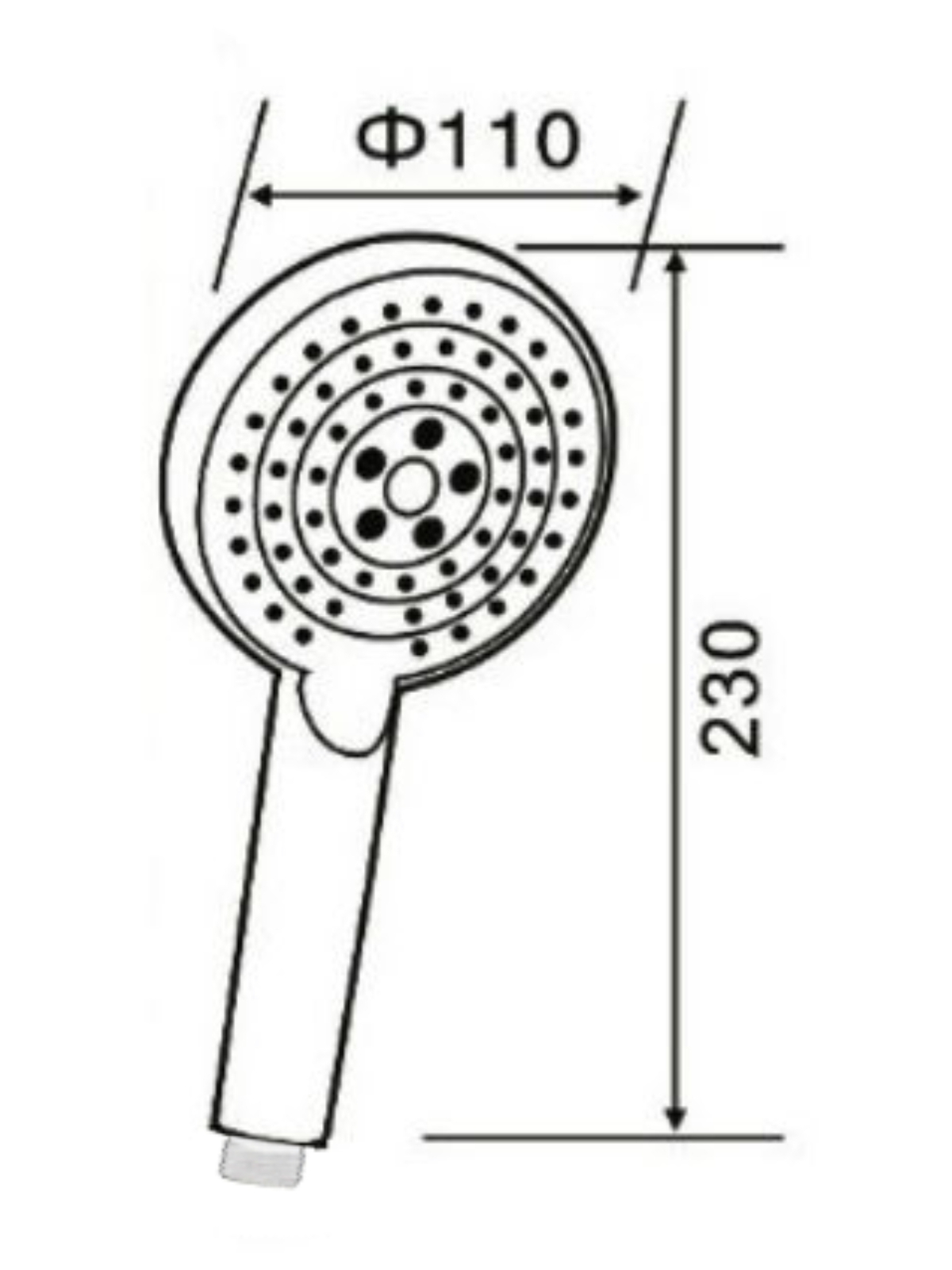 изображение Ручной душ Orange O-Shower S02HSW 110 мм 3 режима белый от Магия Воды