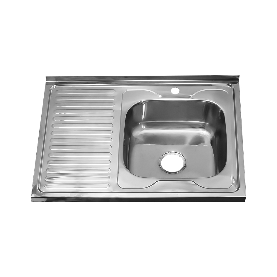 изображение Кухонная мойка из стали Melana 8060 R 096Dt R (*10) прямоугольная 80 см от Магия Воды