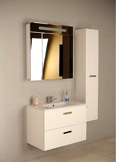 изображение Зеркальный шкаф Roca Victoria Nord 80 белый глянец ZRU9000033 от Магия Воды