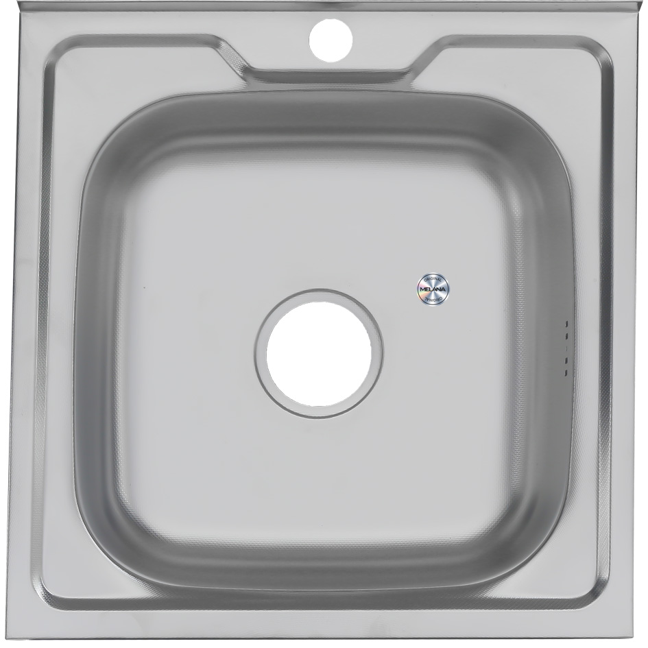 изображение Кухонная мойка из стали Melana 5050 143D t (*15) квадратная 50 см от Магия Воды