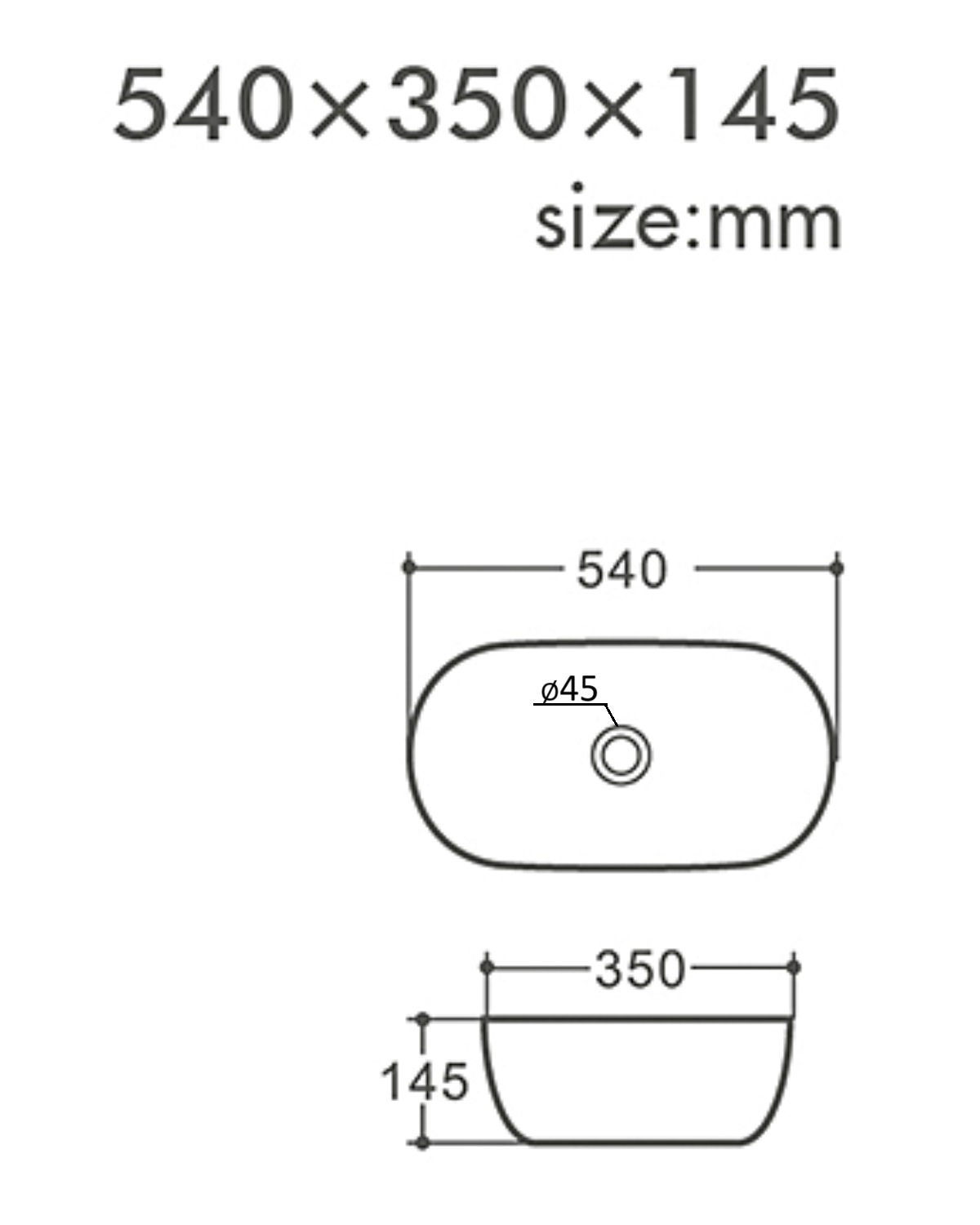 изображение Раковина накладная Orange B07-540W белый глянец от Магия Воды