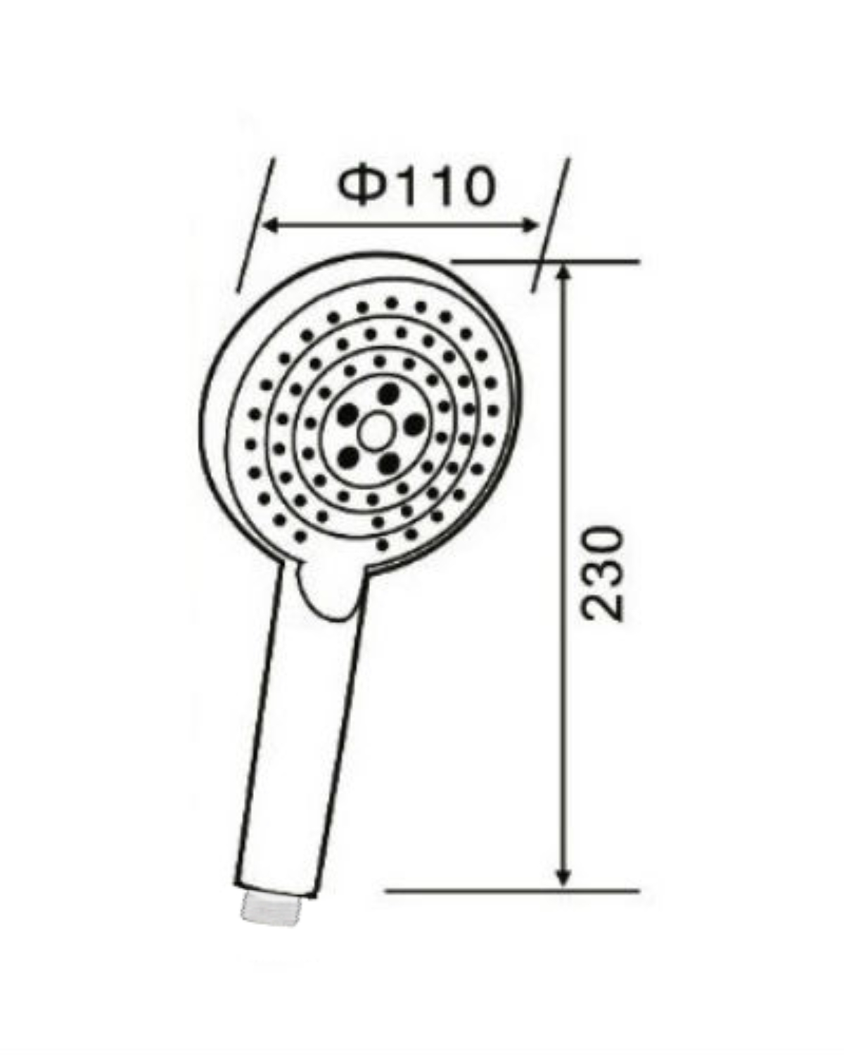 изображение Ручной душ Orange O-Shower OS03w d 110 мм 3 режима белый от Магия Воды