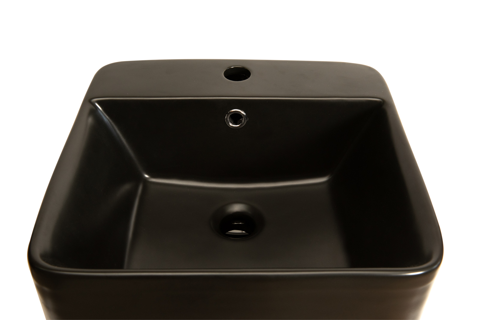 изображение Раковина напольная SantiLine SL-4005МВ черная матовая 42 см от Магия Воды