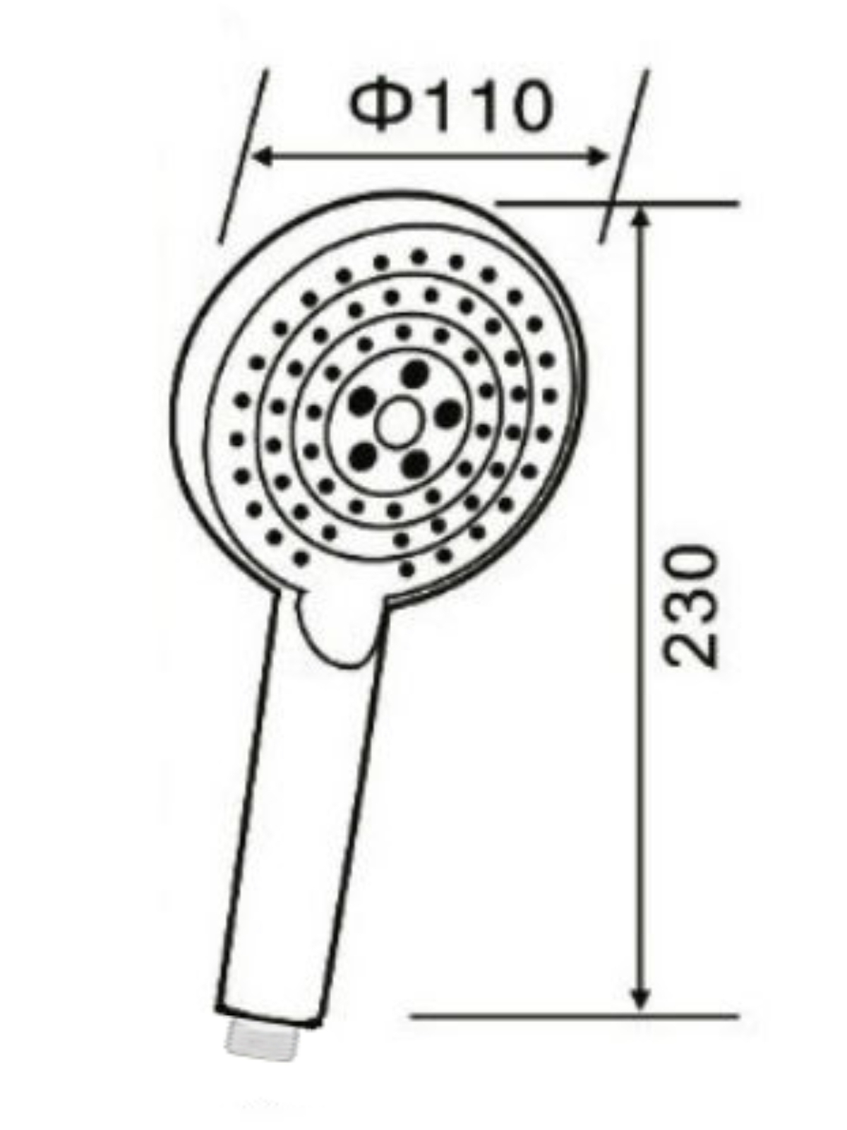 изображение Ручной душ Orange O-Shower S02HS 110 мм 3 режима хром от Магия Воды