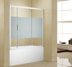 изображение Шторка для ванны Aquanet Practic AE10-B-165H150U-CP прозрачное стекло от Магия Воды