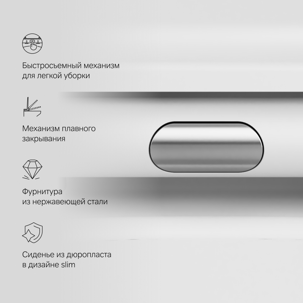 изображение Унитаз подвесной AM.PM C8F1701MWSC FlashClean с сиденьем микролифт матовый от Магия Воды