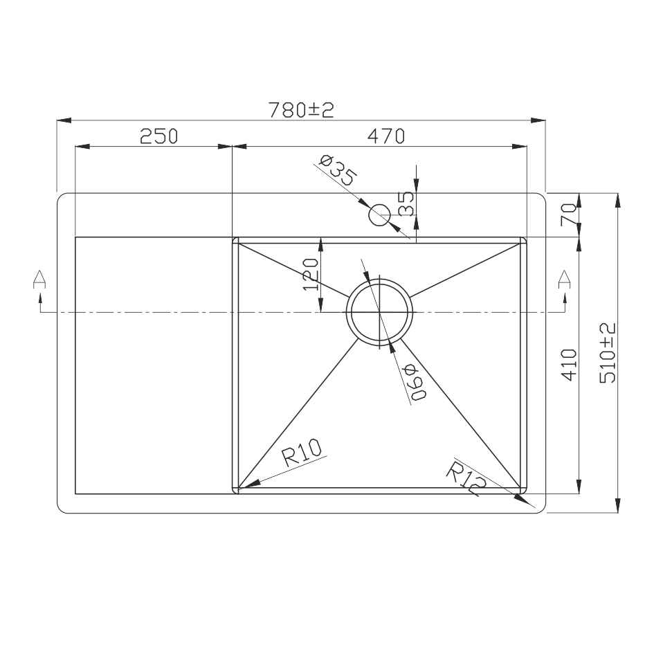изображение Кухонная мойка из стали Melana ProfLine D7851HG-R золото прямоугольная 78 см от Магия Воды