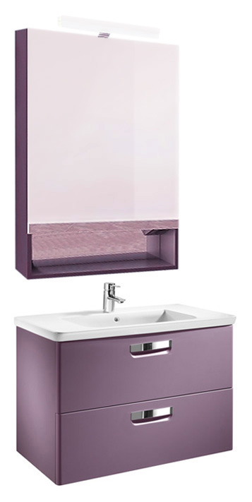 изображение Зеркальный шкаф Roca The Gap 70 фиолетовый ZRU9302752 от Магия Воды