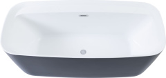 изображение Акриловая ванна Aquanet Family Fine 95778-GW-MB 170x78 см черно-белая от Магия Воды