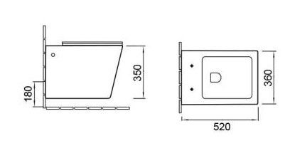 изображение Унитаз подвесной SantiLine SL-5007MRB серый мрамор с сиденьем микролифт от Магия Воды
