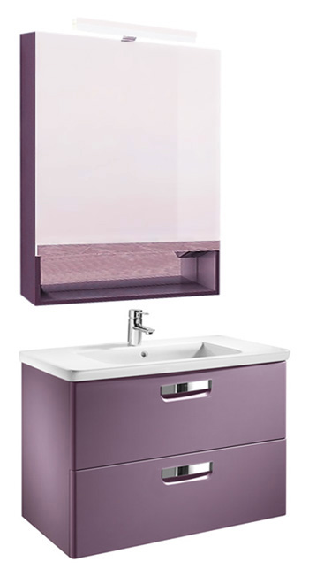 изображение Зеркальный шкаф Roca The Gap 80 фиолетовый ZRU9302753 от Магия Воды