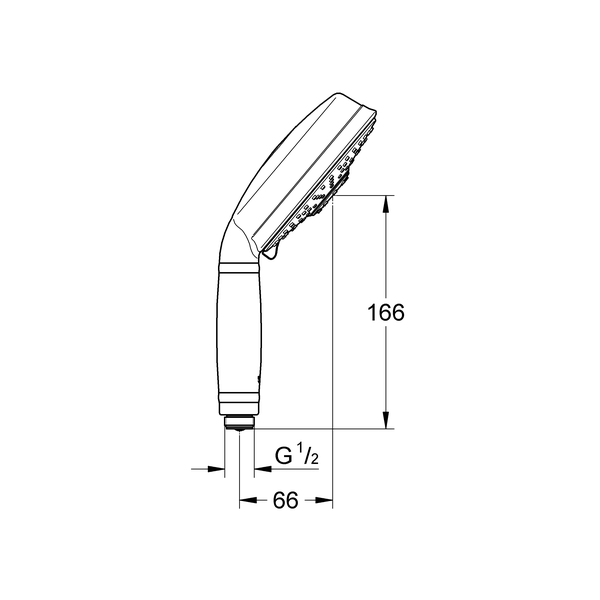 изображение Душевая стойка Hansgrohe Raindance Select Push 300 3jet Showerpipe хром 27127000 от Магия Воды