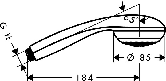 изображение Ручной душ Hansgrohe Crometta 85 1jet 28585000 от Магия Воды