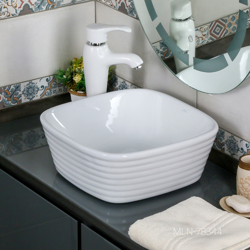 изображение Раковина накладная Melana 78344-805 квадратная 40 см от Магия Воды