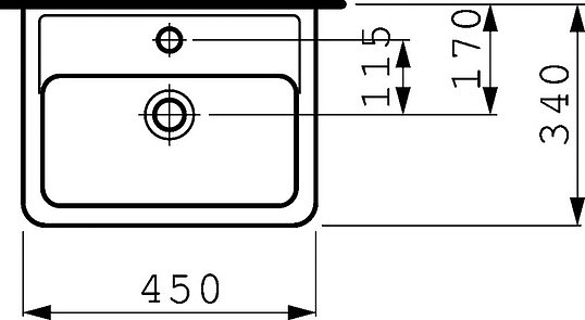изображение Мини-раковина подвесная Laufen Pro 45x34 8.1195.1.000.104.1 от Магия Воды