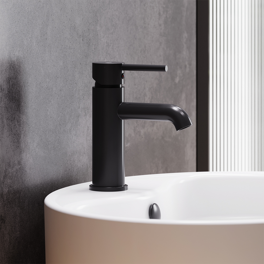 изображение Смеситель для раковины Damixa Scandinavian Pure 360210300 черный от Магия Воды