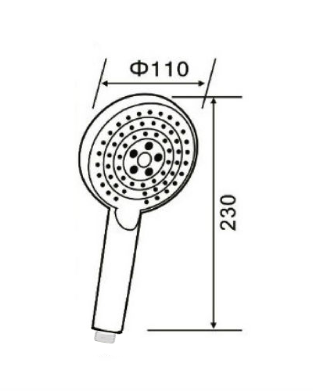 изображение Ручной душ Orange O-Shower OS03 d 110 мм 3 режима хром от Магия Воды