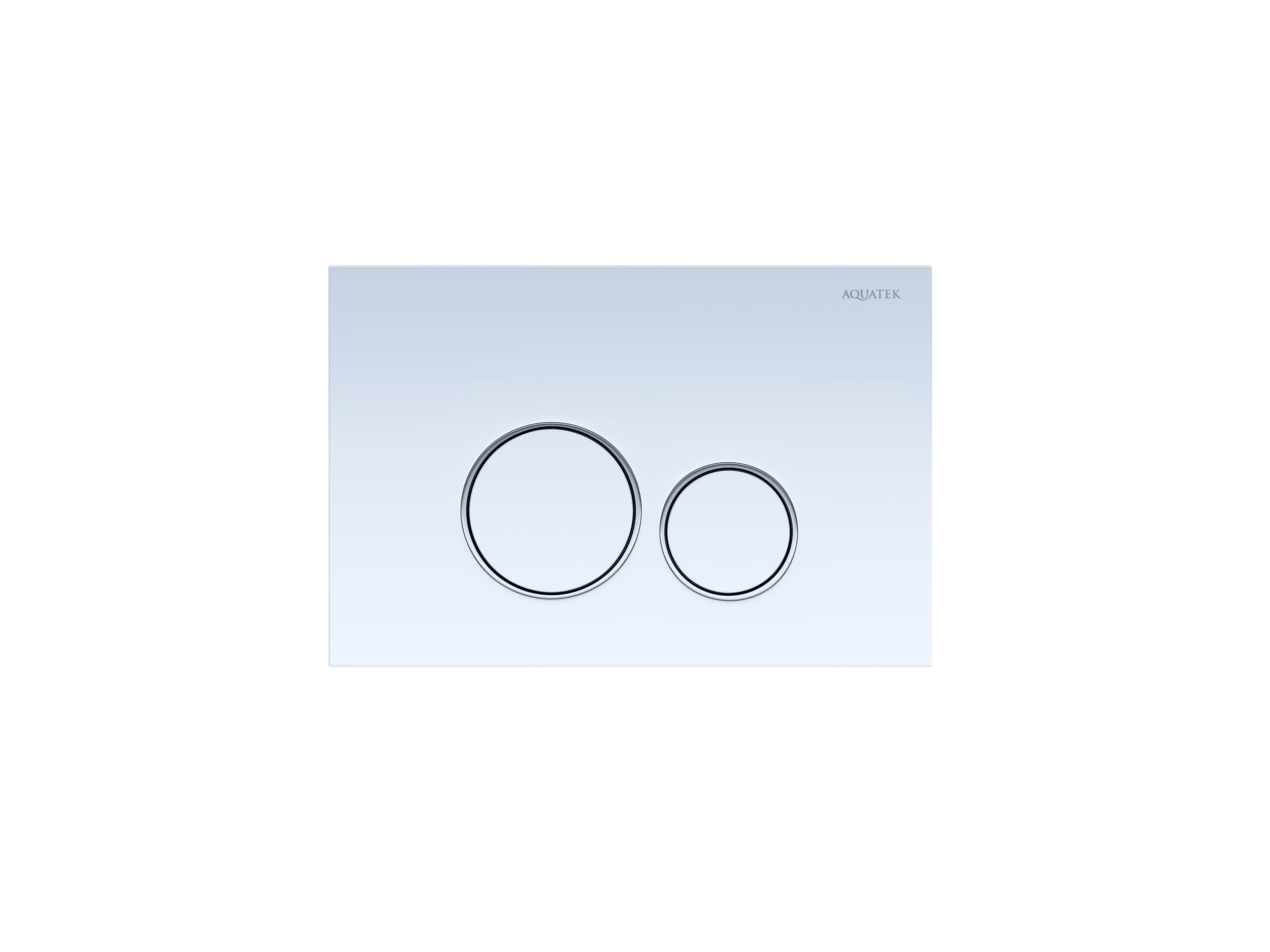 изображение KDI-0000015 (005A) Панель смыва Белая ободок хром (клавиши круглые) от Магия Воды
