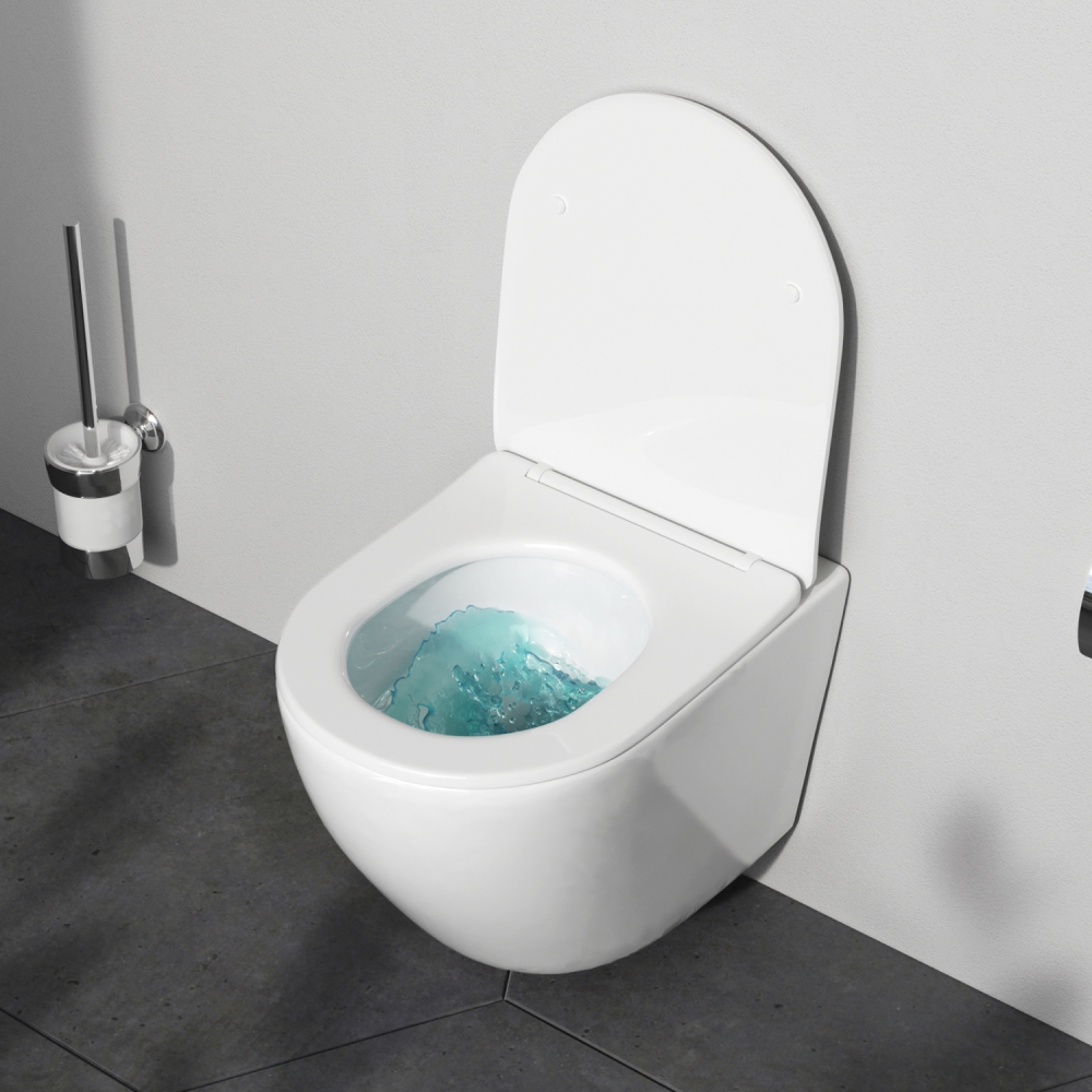 изображение Унитаз подвесной AM.PM C801900SC AquaSpin с сиденьем микролифт от Магия Воды