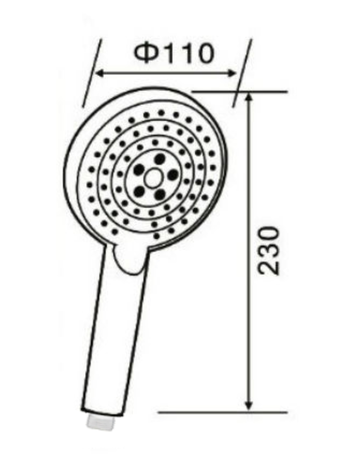 изображение Ручной душ Orange O-Shower S02HSB 110 мм 3 режима черный от Магия Воды