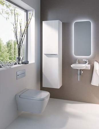 изображение Шкаф-пенал для ванной Geberit myDay 40x150 Y824000000 белый глянец от Магия Воды