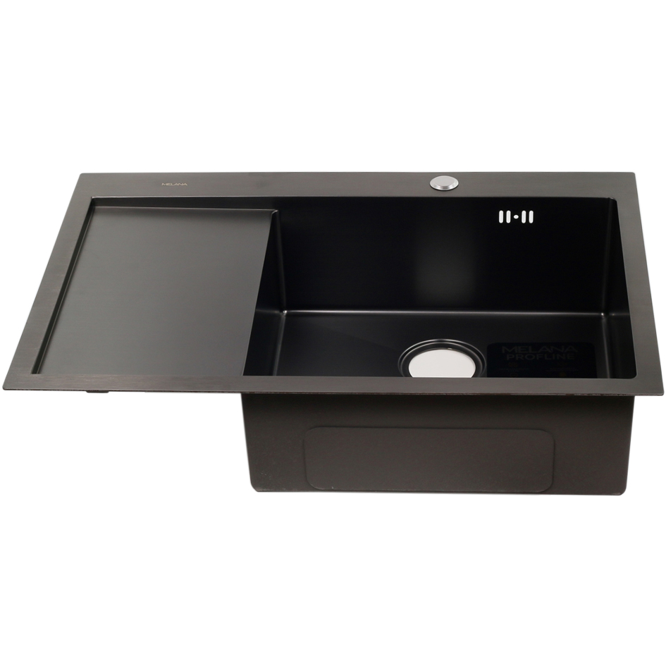 изображение Кухонная мойка из стали Melana ProfLine D7851HB-R графит прямоугольная 78 см от Магия Воды