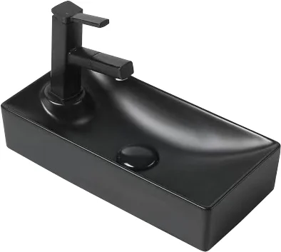 изображение Раковина накладная SantiLine SL-2009RMB чёрная матовая от Магия Воды