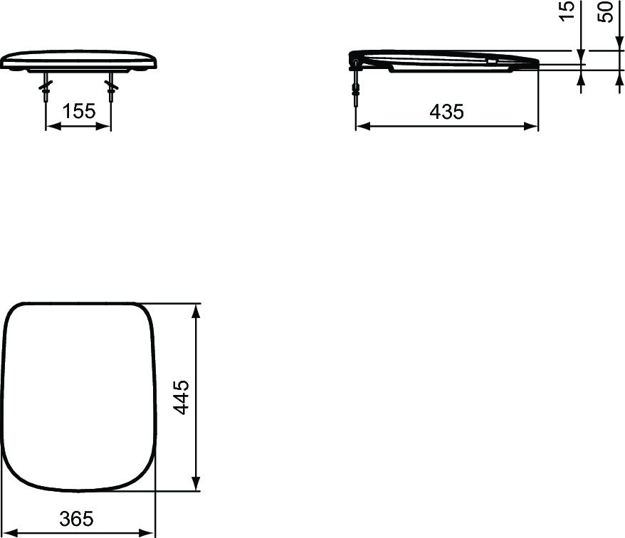 изображение Крышка-сиденье для унитаза Ideal Standard Esedra T318201 от Магия Воды