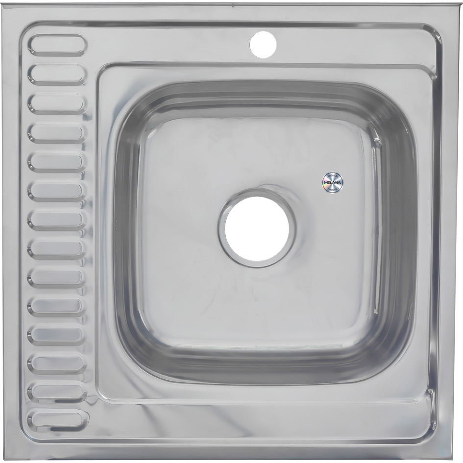изображение Кухонная мойка из стали Melana 6060 R 015 t R (*10) прямоугольная 60 см от Магия Воды